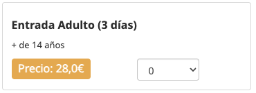 Entrada Adulto (3 días)
