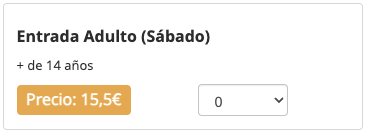 Entrada Adulto (Sábado)